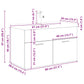 Sink Cabinet With Basin Old wood, White Engineered wood, Ceramic