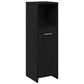 Bathroom Cabinet Black Oak 11.8x11.8x37.4" Engineered Wood