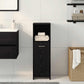 Bathroom Cabinet Black Oak 11.8x11.8x37.4" Engineered Wood