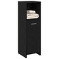 Bathroom Cabinet Black Oak 11.8x11.8x37.4" Engineered Wood