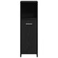 Bathroom Cabinet Black Oak 11.8x11.8x37.4" Engineered Wood