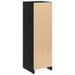 Bathroom Cabinet Black Oak 11.8x11.8x37.4" Engineered Wood