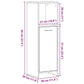 Bathroom Cabinet Black Oak 11.8x11.8x37.4" Engineered Wood