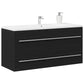 Bathroom Sink Cabinet Black Oak 39.4x15.2x18.9" Engineered Wood