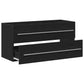 Bathroom Sink Cabinet Black Oak 39.4x15.2x18.9" Engineered Wood