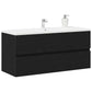 Sink Cabinet Black Oak Engineered Wood 39.4 in long Sink Cabinet