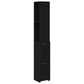 Bathroom Cabinet Black oak Engineered wood 9.8*9.8*66.9