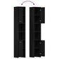 Bathroom Cabinet Black Oak Engineered Wood Tall Bathroom Cabinet