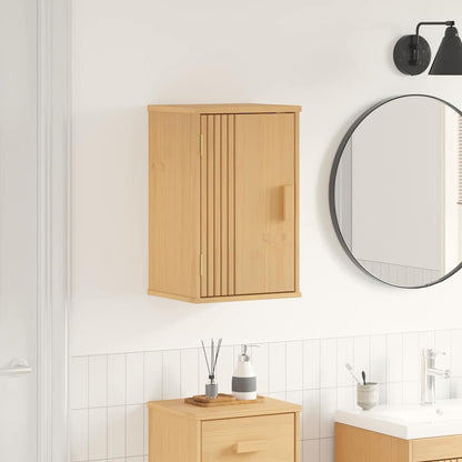 Bathroom Storage Cabinet 35x30x55 cm Solid Wood Pine