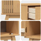 Bathroom Storage Cabinet 35x30x90 cm Solid Wood Pine