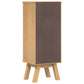 Bathroom Storage Cabinet 35x30x90 cm Solid Wood Pine