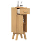 Bathroom Storage Cabinet 35x30x90 cm Solid Wood Pine
