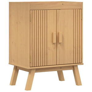 Sink Base Cabinet 114x43x73.5 cm Solid Wood Pine