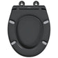 Quick Release Toilet Seat with Soft Close Duroplast Anthracite
