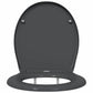 Quick Release Toilet Seat with Soft Close Duroplast Anthracite