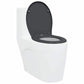 Quick Release Toilet Seat with Soft Close Duroplast Anthracite