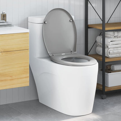 Quick Release Toilet Seat with Soft Close Duroplast Grey