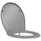 Quick Release Toilet Seat with Soft Close Duroplast Grey