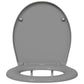 Quick Release Toilet Seat with Soft Close Duroplast Grey