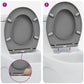 Quick Release Toilet Seat with Soft Close Duroplast Grey