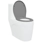 Quick Release Toilet Seat with Soft Close Duroplast Grey