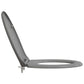 Quick Release Toilet Seat with Soft Close Duroplast Grey
