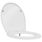 Quick Release Toilet Seat with Soft Close Duroplast White