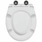 Quick Release Toilet Seat with Soft Close Duroplast White