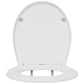 Quick Release Toilet Seat with Soft Close Duroplast White