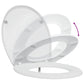 Quick Release Toilet Seat with Soft Close Duroplast White
