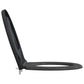 Toilet Seat Anthracite Plastic 14.6 x 17.6 x 1.6 in Detachable