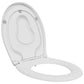 Family Toilet Seat with Child Seat Quick Release Duroplast