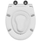 Family Toilet Seat with Child Seat Quick Release Duroplast