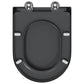 Quick Release Toilet Seat with Soft Close Duroplast Anthracite