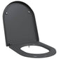 Quick Release Toilet Seat with Soft Close Duroplast Anthracite