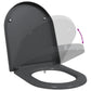 Quick Release Toilet Seat with Soft Close Duroplast Anthracite