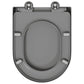 Quick Release Toilet Seat with Soft Close Duroplast Grey