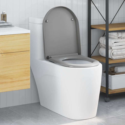 Quick Release Toilet Seat with Soft Close Duroplast Grey