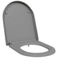 Quick Release Toilet Seat with Soft Close Duroplast Grey