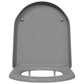 Quick Release Toilet Seat with Soft Close Duroplast Grey