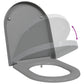 Quick Release Toilet Seat with Soft Close Duroplast Grey