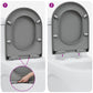 Quick Release Toilet Seat with Soft Close Duroplast Grey