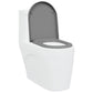 Quick Release Toilet Seat with Soft Close Duroplast Grey