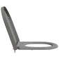Quick Release Toilet Seat with Soft Close Duroplast Grey