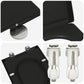 Quick Release Toilet Seat with Soft Close Duroplast Black
