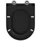 Quick Release Toilet Seat with Soft Close Duroplast Black