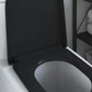Quick Release Toilet Seat with Soft Close Duroplast Black