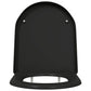 Quick Release Toilet Seat with Soft Close Duroplast Black