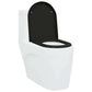 Quick Release Toilet Seat with Soft Close Duroplast Black