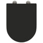 Quick Release Toilet Seat with Soft Close Duroplast Black